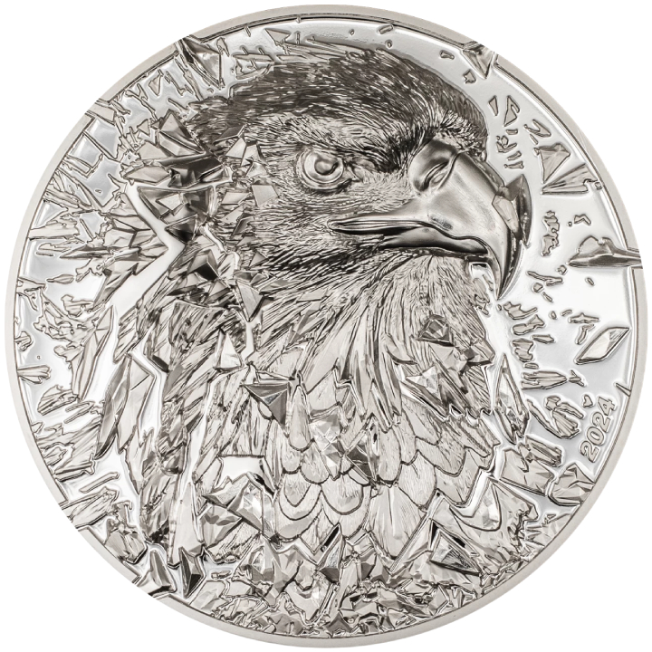 Cook Islands: Silver Burst - Bald Eagle 3 oz Silver 2024 Proof