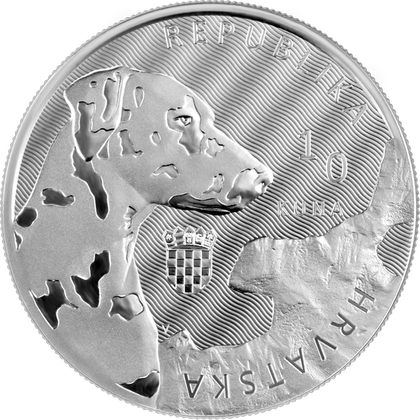 Croatia: Dalmatian Dog 1 uncja Srebra 2021