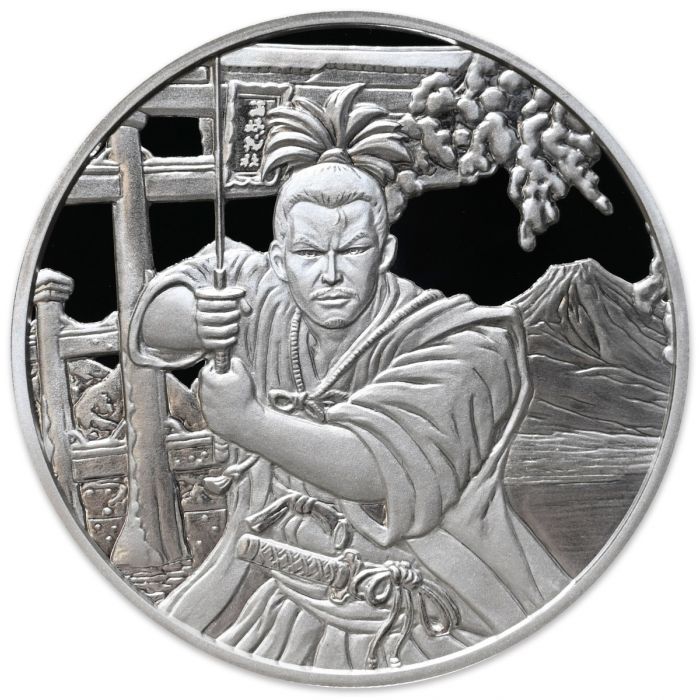 Fiji: Ancient Warriors Samurai 1 oz Silver 2022