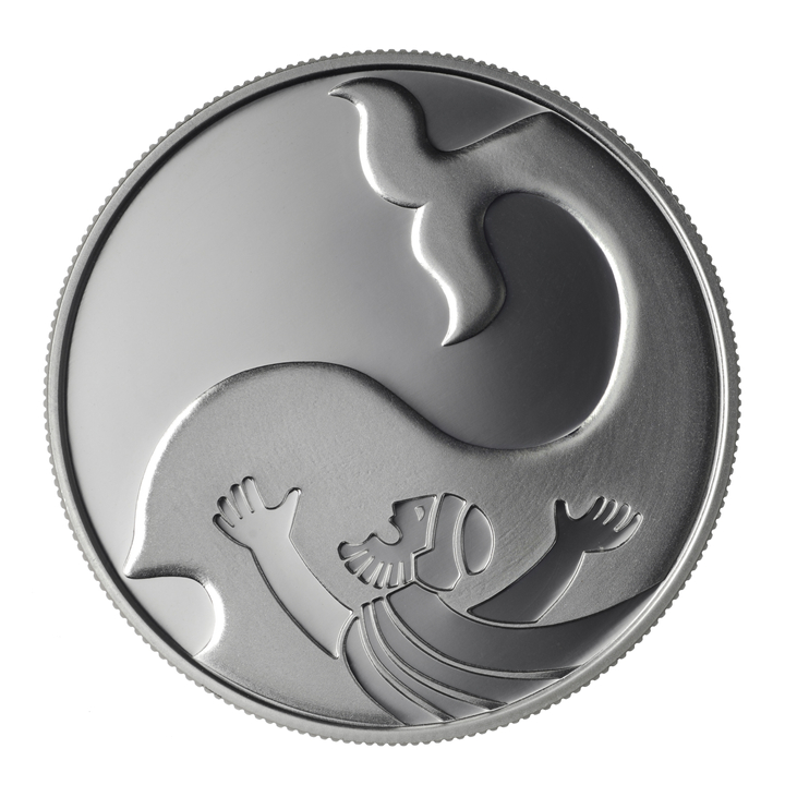 Jonah in the Whale 2 NIS Silver 2010 Proof Coin 