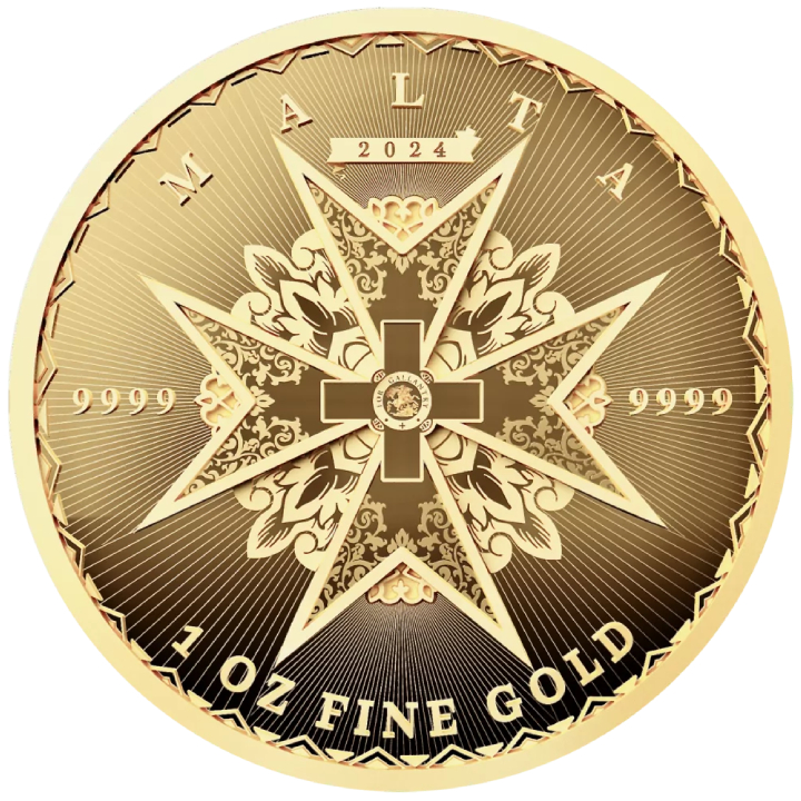 Malta: Maltese Cross 1 oz Gold 2024 