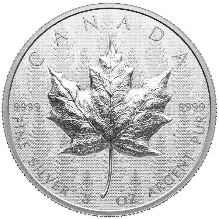 Maple Leaf 5 oz Silver 2024 Reverse Proof Ultra High Relief