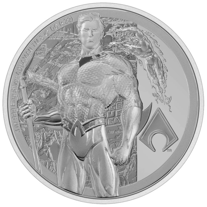 Niue: DC Comics - Aquaman 3 oz Silver 2022 Proof