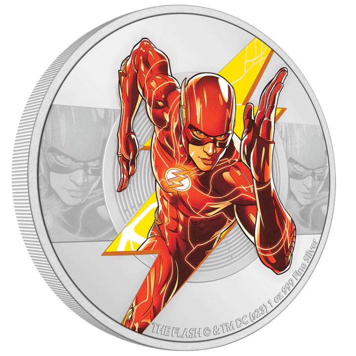 Niue: DC Comics - The Flash coloured 1 oz Silver 2023 Proof