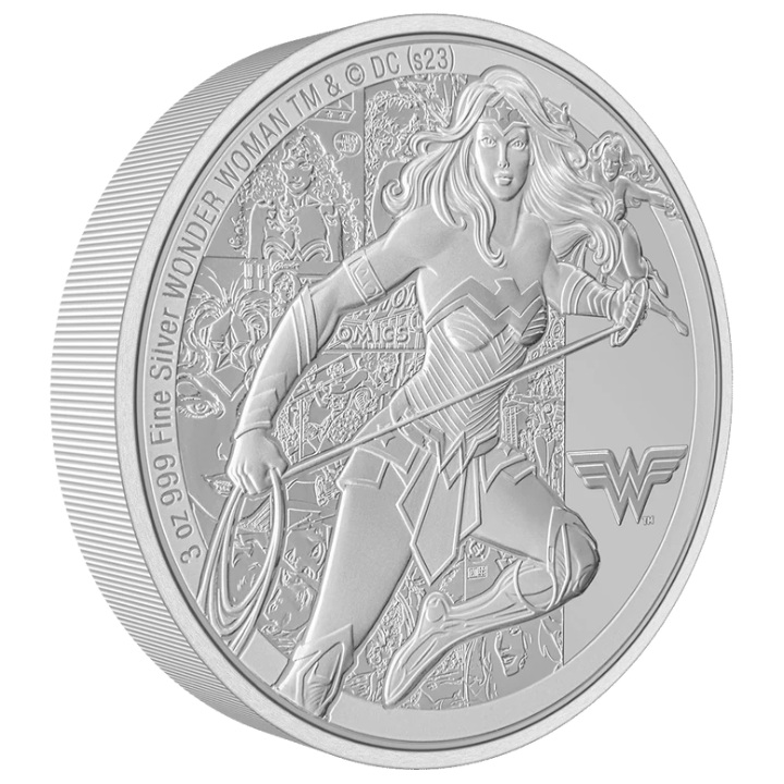 Niue: DC Comics - Wonder Woman 3 oz Silver 2023 Proof