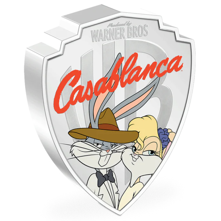 Niue: Looney Tunes Mashups - Casablanca coloured 2 oz Silver 2023 Proof