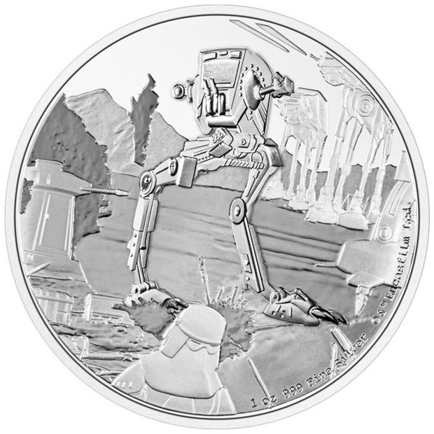 Niue: Star Wars - AT-ST Walker 1 oz Silver 2022 Proof