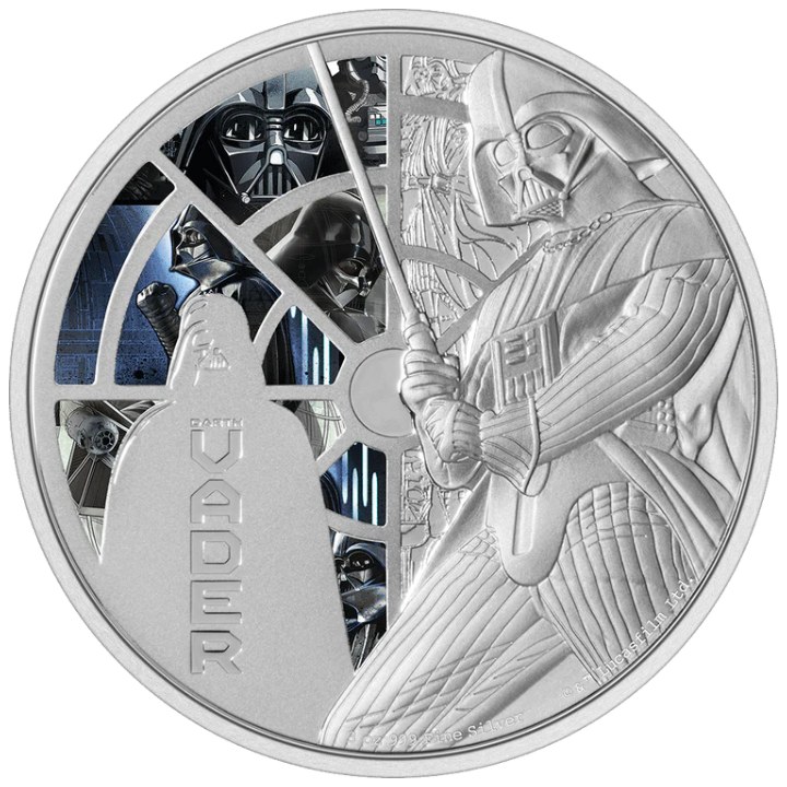 Niue: Star Wars - Darth Vader coloured 3 oz Silver 2022 Proof