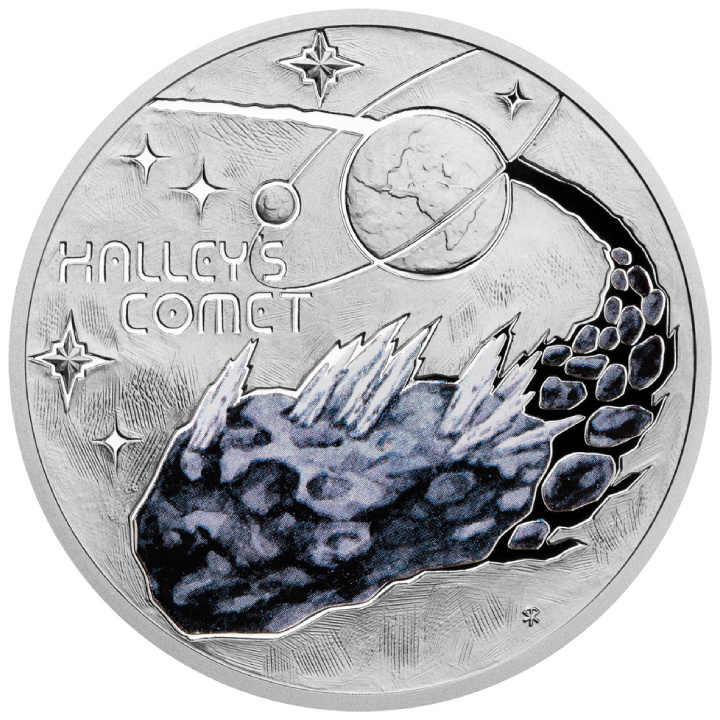 Niue: The Milky Way - Halley's Comet coloured $1 Silver 2023 Proof