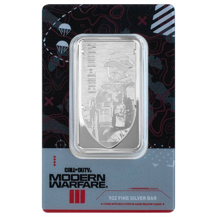 Pamp Call of Duty: Modern Warfare III 1 oz Silver Bar 2024 LBMA 