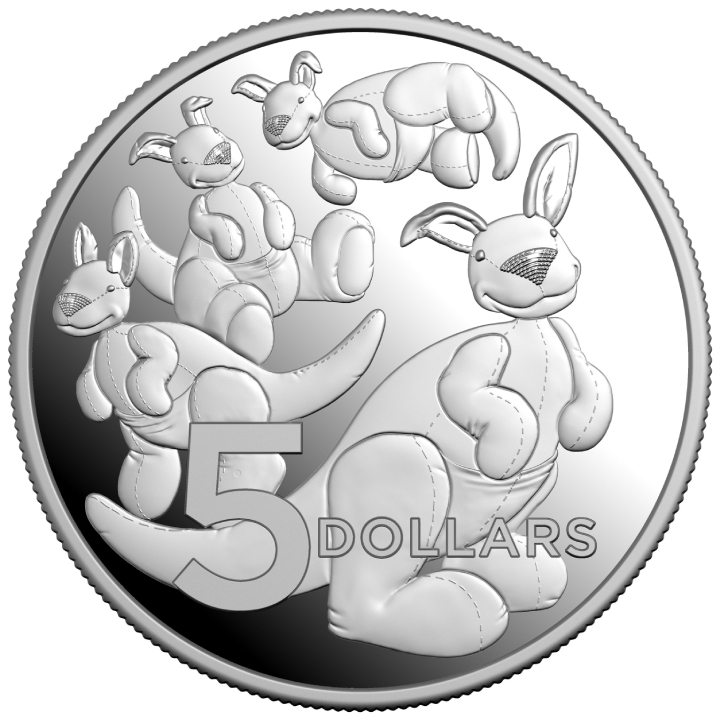 RAM: Baby Coin - Toy Kangaroo 1 oz Silver 2024 Proof