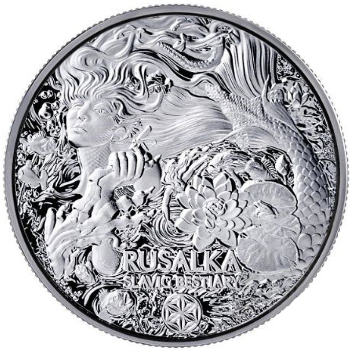 Slavic Bestiary: Rusalka 500 Francs 1 oz Silver 2022 Coin 