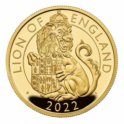 The Royal Tudor Beasts: Lion of England 1 uncja Złota 2022 Proof