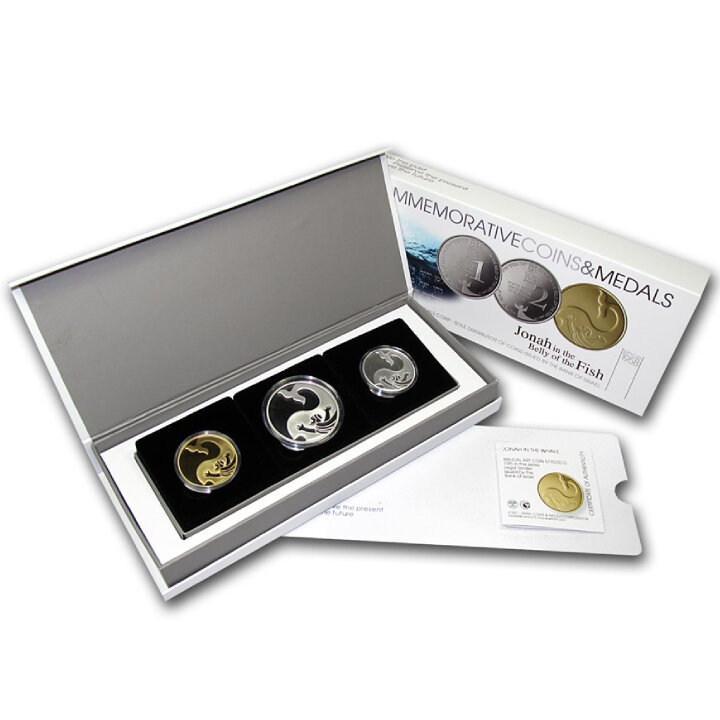 Three-Coins Set Jonah in the Whale 2010 Proof 