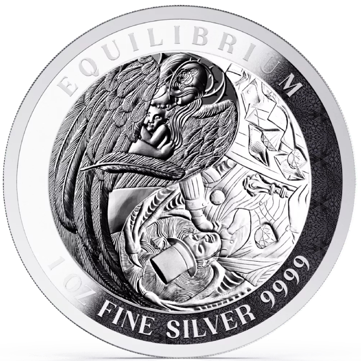 Tokelau: Equilibrium 1 oz Silver 2024 Prooflike