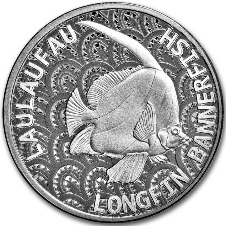 Tokelau: Longfin Bannerfish 1 oz Silver 2024