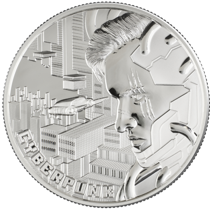 Niue The Punk Universe Cyberpunk 2 oz Silver 2023 Coin www