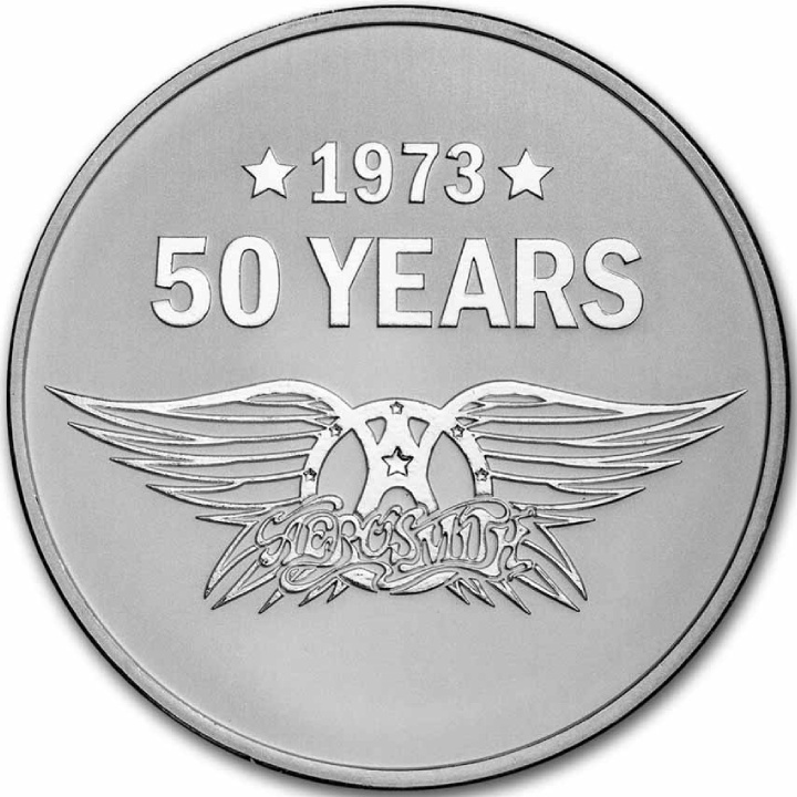 Niue: Aerosmith 50th Anniversary 1 oz Silver 2023 Coin - www