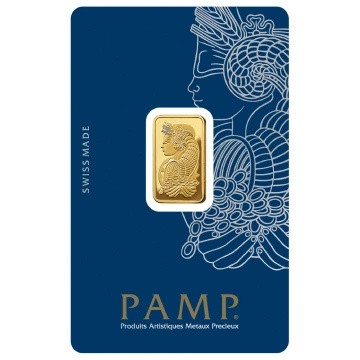 Pamp Suisse Fortuna Veriscan 5 gram Gold Bar LBMA GD Refiner