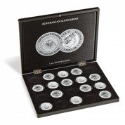 Leuchtturm Presentation cases for 20 Australian Kangaroo 1 oz Silver coins in capsules