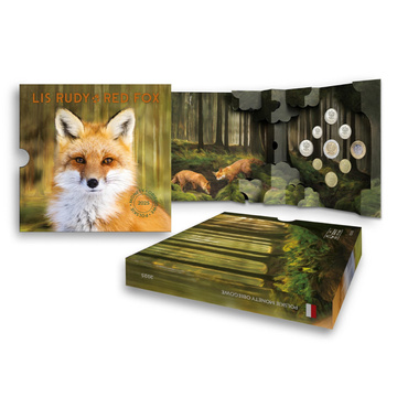 Polnische Kursmünzen Rotfuchs – Münzsatz 1 gr – 5 zł 2025