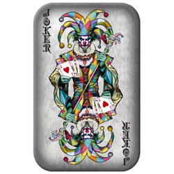 Asturmint: Poker Cards - The Joker coloured 2 oz Silber Bar 2024 Antique Finish