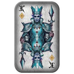 Asturmint: Poker Cards - King of Diamonds coloured 2 oz Silber Bar 2024 Antique Finish