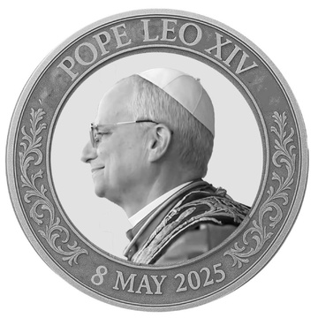 Medaille Die Wahl von Papst Leo XIV 1 Unze Silber 2025 Round