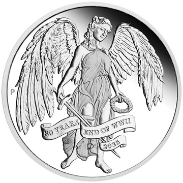 80. Jahrestag Ende des Zweiten Weltkriegs - Winged Victory 1 oz Silber 2025 Proof