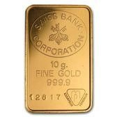 10 gram Goldbarren Swiss Bank Corporation/ UBS 