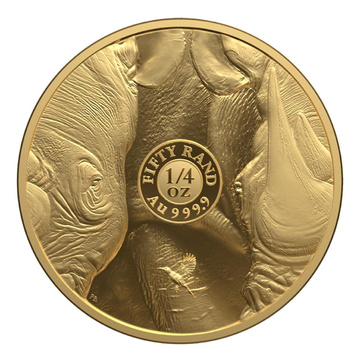 Big Five III: Nashorn 2 × 1/4 oz Gold Set 2025 Proof