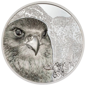 Mongolia: Mongolian Falcon 3 oz Silber 2023 Proof Ultra High Relief Coin