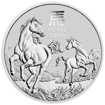 Perth Mint: Lunar III – Jahr des Pferdes 1 oz Silber 2026