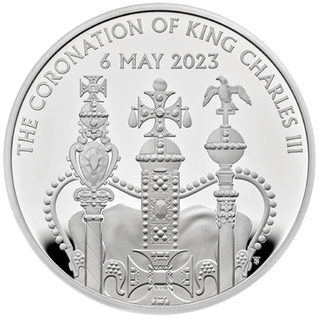 The Coronation of His Majesty King Charles III £5 Silber 2023 Proof