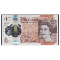 Banknote 10 Great British Pound - Queen Elizabeth II (10 pound / 10 GBP) Circulated