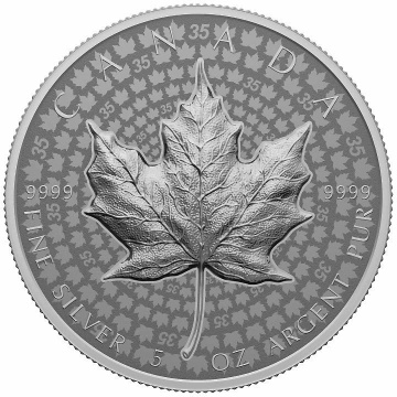 Canadian Maple Leaf 5 oz Silber 2023 Proof Ultra High Relief