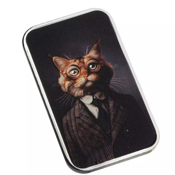 The Holy Land Mint - Human Cats - Einstein koloriert 1 Unze Silber 2025