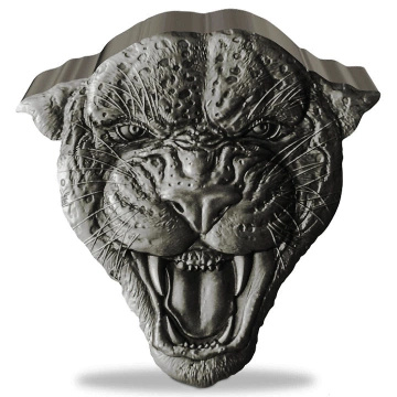 Niue: Fierce Nature - Leopard 2 oz Silber 2023 Antique Finish