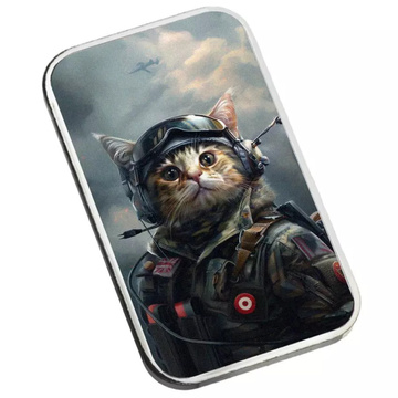 The Holy Land Mint - Human Cats - Sarge koloriert 1 Unze Silber 2025