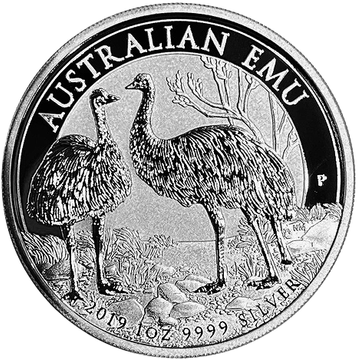 Aaustralian Emu 1 oz Silber 2019 Error