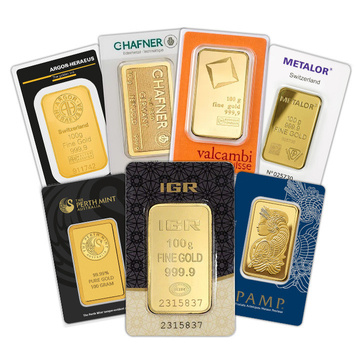 100 gram Goldbarren LBMA GD Refiner