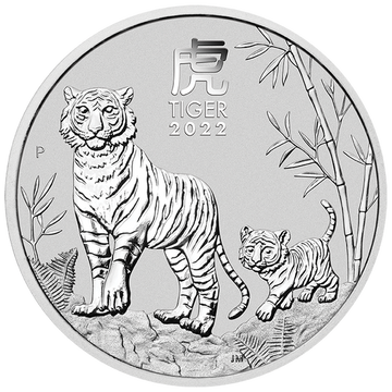 Lunar III: Year of the Tiger 5 oz Silber 2022