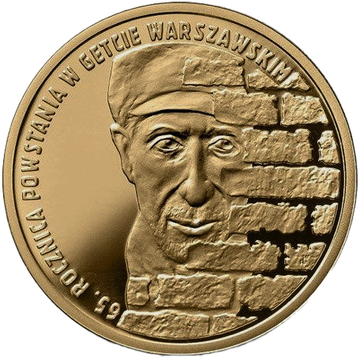65th Anniversary of the Warsaw Ghetto Uprising 200 PLN 2008 Proof