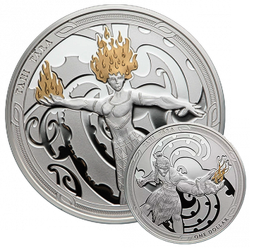 2019 Maui and the Goddess of Fire - Maui raua ko Mahuika Silver Coin Set