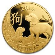 Lunar: Jahr des Hund 1 oz Gold 2018 