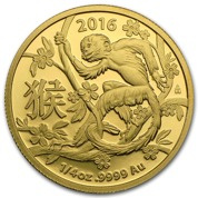 Lunar: Jahr des Affen 1/4 oz Gold