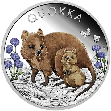 Quokka coloured 1 oz Silber 2022 Proof