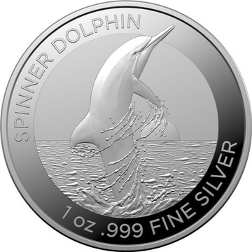 Ostpazifischer Delfin1 oz Silber 2020