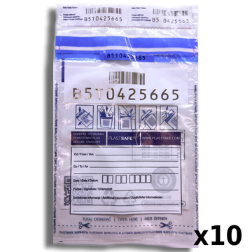 Bank security envelope B5 180x260 mm 10 pcs