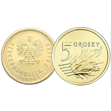 National Bank of Poland: 5 gr from the Mint Bag Coin of 2024 UNC